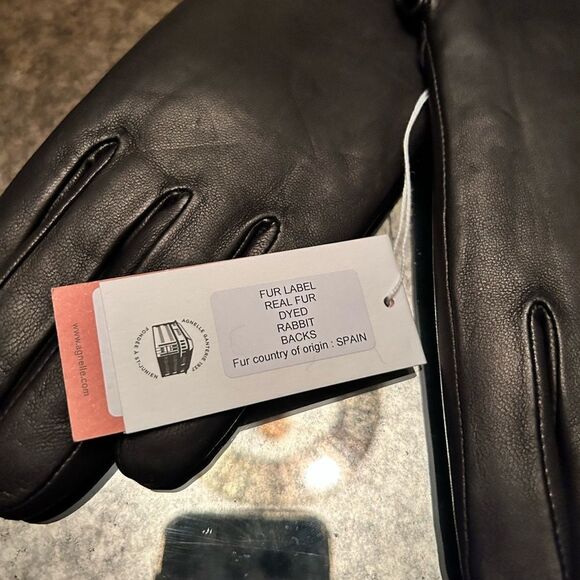 Agnelle Rabbit and Lambskin Gloves NWT - Picture 4 of 7